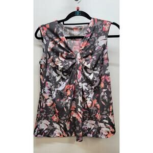 Apt. 9 Sleeveless Tie Blouse PMEDIUM